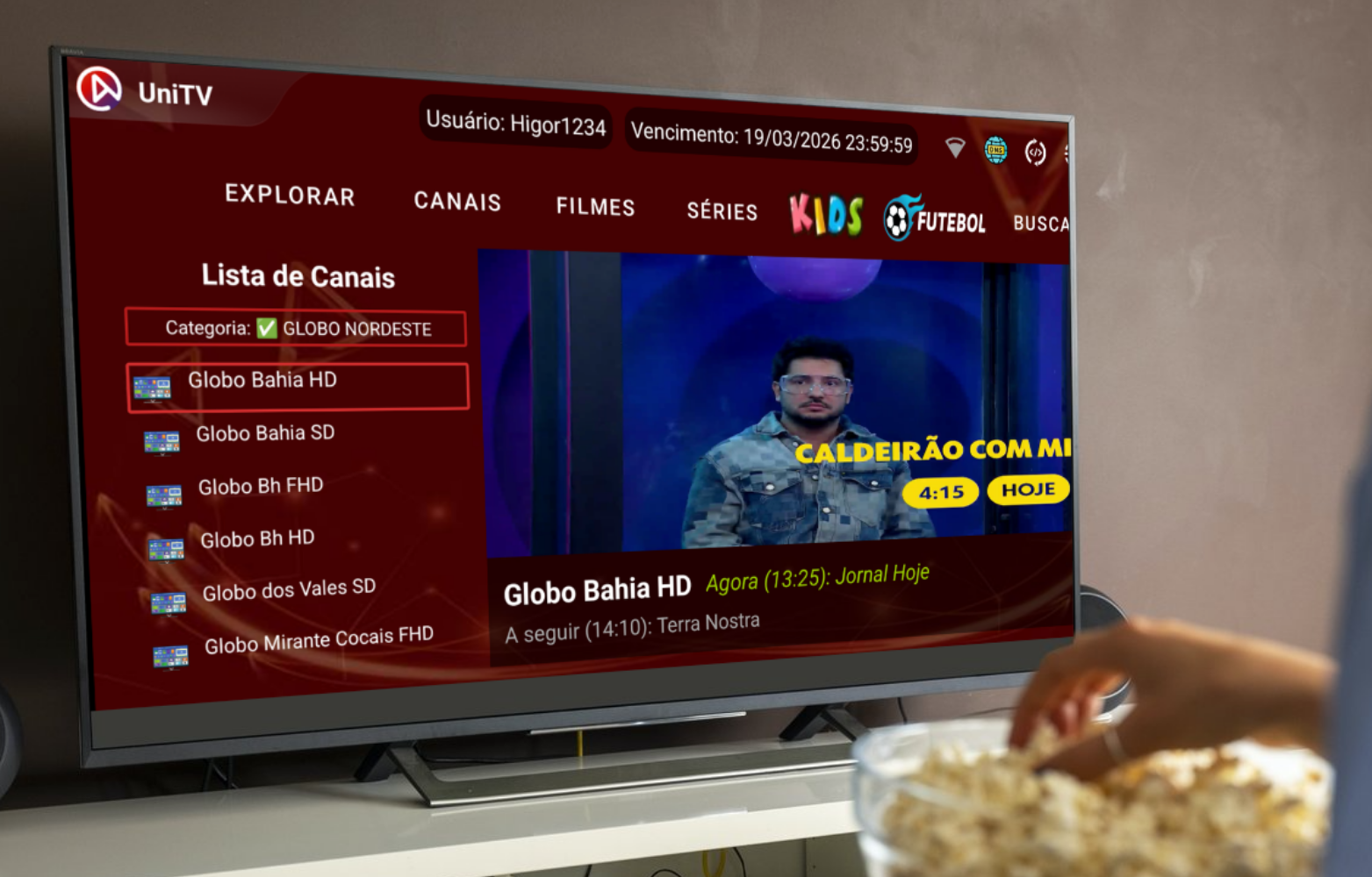 UNITV COM TESTE AUTOMÁTICO